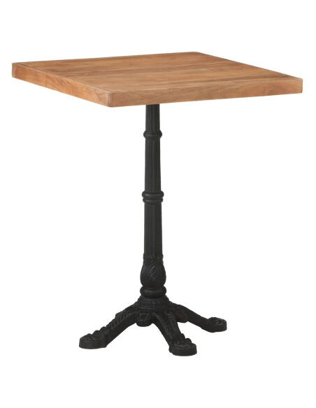 Table de bistro Vintage / Rétro en bois d'acacia massif 60x60x76 cme {attributes} Table de bistro Vintage / Rétro en bois d'acacia massif 60x60x76 cme {attributes}