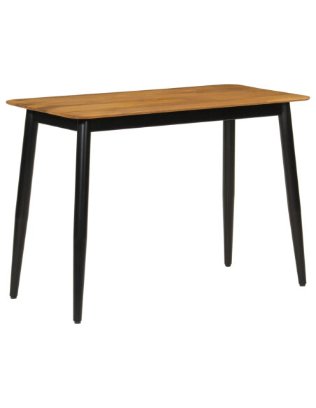 Table de salle à manger Style Scandinave en bois de manguier massif et fer 112 x 52 x 76 cm {attributes}