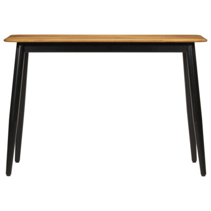 Table de salle à manger Style Scandinave en bois de manguier massif et fer 112 x 52 x 76 cm {attributes}
