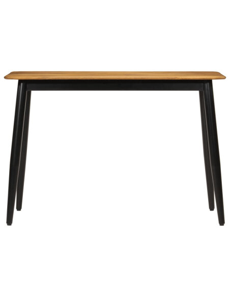 Table de salle à manger Style Scandinave en bois de manguier massif et fer 112 x 52 x 76 cm {attributes}