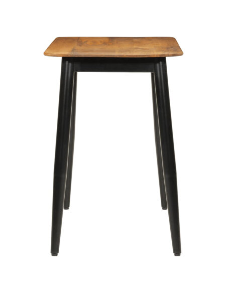 Table de salle à manger Style Scandinave en bois de manguier massif et fer 112 x 52 x 76 cm {attributes}