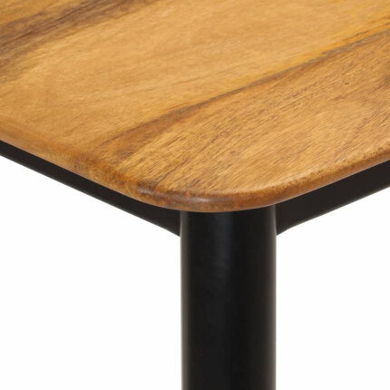 Table de salle à manger Style Scandinave en bois de manguier massif et fer 112 x 52 x 76 cm {attributes}