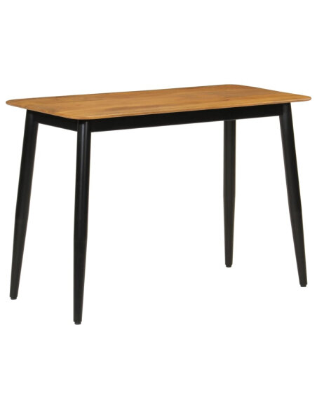Table de salle à manger Style Scandinave en bois de manguier massif et fer 112 x 52 x 76 cm {attributes}
