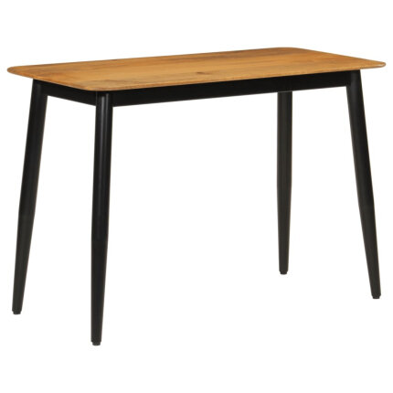 Table de salle à manger Style Scandinave en bois de manguier massif et fer 112 x 52 x 76 cm {attributes}
