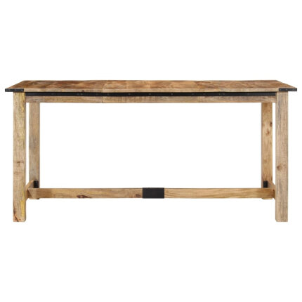 Table à manger style Industriel / Bohème en bois de manguier massif 160x80x75 cm {attributes}
