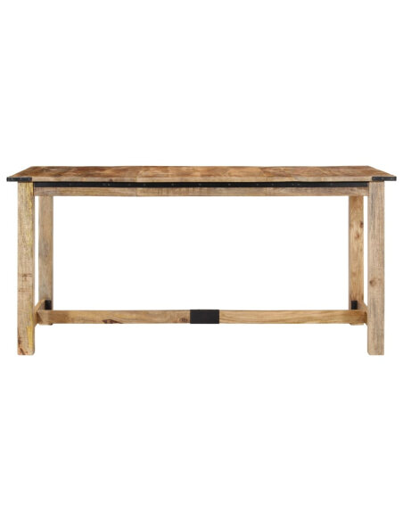 Table à manger style Industriel / Bohème en bois de manguier massif 160x80x75 cm {attributes} Table à manger style Industriel / Bohème en bois de manguier massif 160x80x75 cm {attributes}