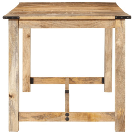 Table à manger style Industriel / Bohème en bois de manguier massif 160x80x75 cm {attributes}