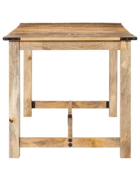 Table à manger style Industriel / Bohème en bois de manguier massif 160x80x75 cm {attributes} Table à manger style Industriel / Bohème en bois de manguier massif 160x80x75 cm {attributes}