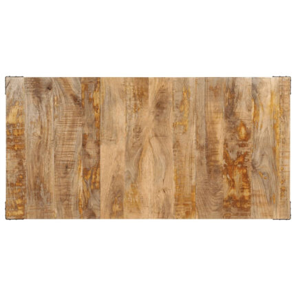 Table à manger style Industriel / Bohème en bois de manguier massif 160x80x75 cm {attributes}