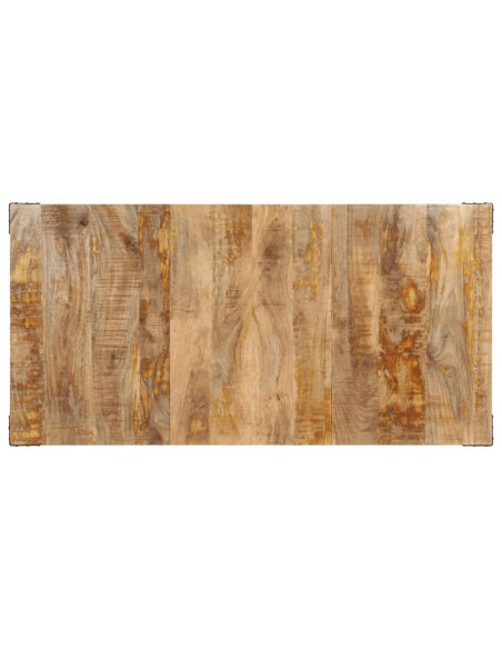 Table à manger style Industriel / Bohème en bois de manguier massif 160x80x75 cm {attributes} Table à manger style Industriel / Bohème en bois de manguier massif 160x80x75 cm {attributes}