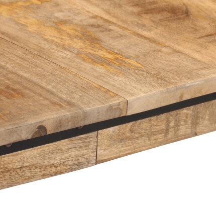 Table à manger style Industriel / Bohème en bois de manguier massif 160x80x75 cm {attributes}