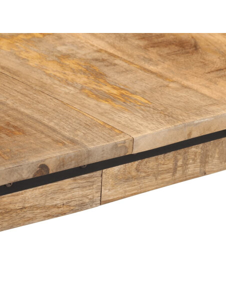 Table à manger style Industriel / Bohème en bois de manguier massif 160x80x75 cm {attributes} Table à manger style Industriel / Bohème en bois de manguier massif 160x80x75 cm {attributes}