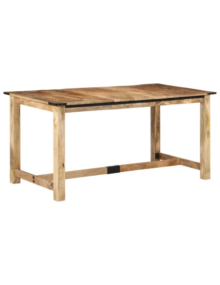 Table à manger style Industriel / Bohème en bois de manguier massif 160x80x75 cm {attributes} Table à manger style Industriel / Bohème en bois de manguier massif 160x80x75 cm {attributes}