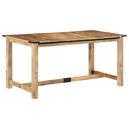 Table à manger style Industriel / Bohème en bois de manguier massif 160x80x75 cm {attributes}