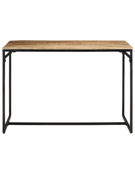 Table à manger Style Industriel en bois de manguier massif brut 110x55x75 cm {attributes}