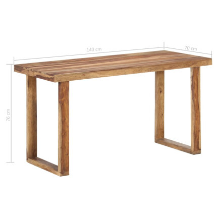 Table à manger en bois 140x70x76 cm {attributes}