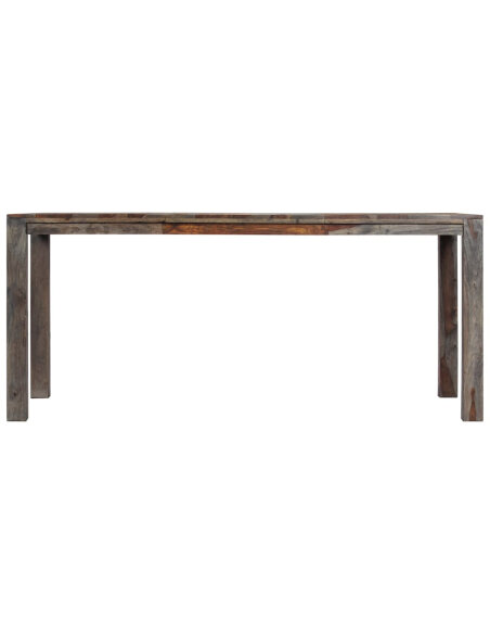 Table à manger style bohème / nature en bois massif 180x90x76 cm {attributes} Table à manger style bohème / nature en bois massif 180x90x76 cm {attributes}