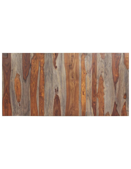 Table à manger style bohème / nature en bois massif 180x90x76 cm {attributes} Table à manger style bohème / nature en bois massif 180x90x76 cm {attributes}