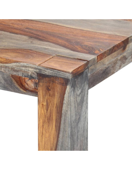 Table à manger style bohème / nature en bois massif 180x90x76 cm {attributes} Table à manger style bohème / nature en bois massif 180x90x76 cm {attributes}