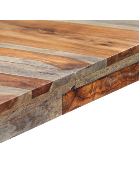 Table à manger style bohème / nature en bois massif 180x90x76 cm {attributes} Table à manger style bohème / nature en bois massif 180x90x76 cm {attributes}