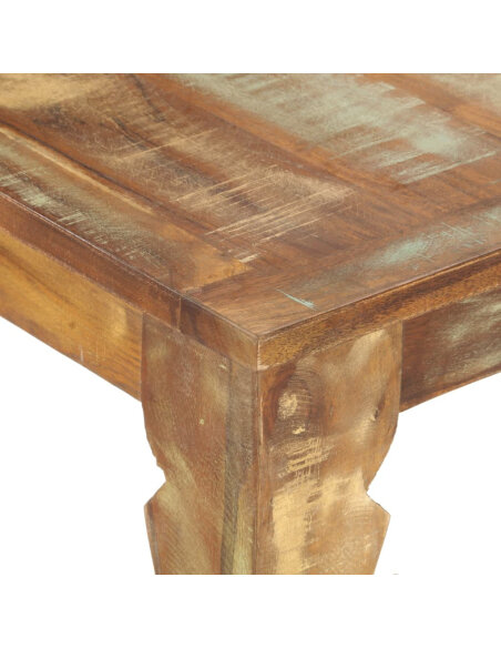 Table à manger style bohème / nature en bois de récupération massif 160x80x76cm {attributes} Table à manger style bohème / nature en bois de récupération massif 160x80x76cm {attributes}