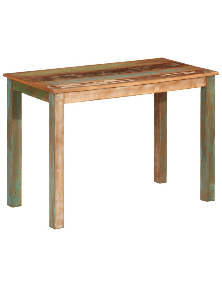 Table à manger style bohème / nature en bois de récupération massif 110x55x76cm {attributes} Table à manger style bohème / nature en bois de récupération massif 110x55x76cm {attributes}