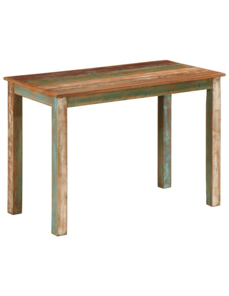Table à manger style bohème / nature en bois de récupération massif 110x55x76cm {attributes} Table à manger style bohème / nature en bois de récupération massif 110x55x76cm {attributes}