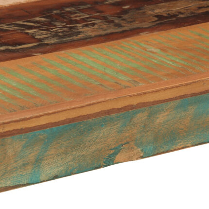 Table à manger style bohème / nature en bois de récupération massif 110x55x76cm {attributes}