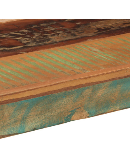 Table à manger style bohème / nature en bois de récupération massif 110x55x76cm {attributes} Table à manger style bohème / nature en bois de récupération massif 110x55x76cm {attributes}