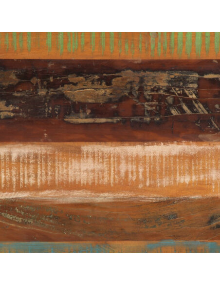 Table à manger style bohème / nature en bois de récupération massif 110x55x76cm {attributes} Table à manger style bohème / nature en bois de récupération massif 110x55x76cm {attributes}