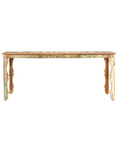 Table à manger style bohème / nature en bois de récupération 180x90x76cm {attributes} Table à manger style bohème / nature en bois de récupération 180x90x76cm {attributes}