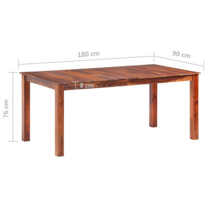 Table à manger style bohème / nature en bois massif  180x90x76 cm {attributes}
