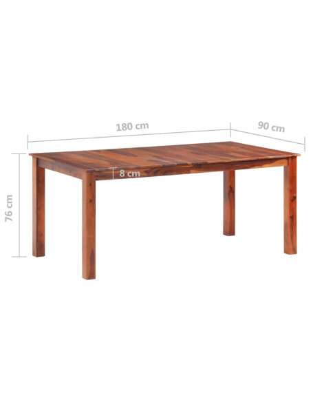 Table à manger style bohème / nature en bois massif  180x90x76 cm {attributes} Table à manger style bohème / nature en bois massif  180x90x76 cm {attributes}