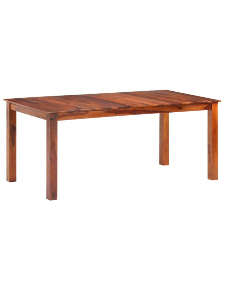 Table à manger style bohème / nature en bois massif  180x90x76 cm {attributes} Table à manger style bohème / nature en bois massif  180x90x76 cm {attributes}