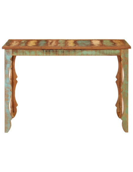 Table à manger style bohème / nature en bois de récupération massif  110x52x76 cm {attributes}