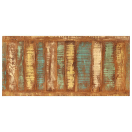 Table à manger style bohème / nature en bois de récupération massif  110x52x76 cm {attributes}