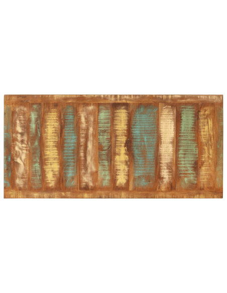 Table à manger style bohème / nature en bois de récupération massif  110x52x76 cm {attributes}