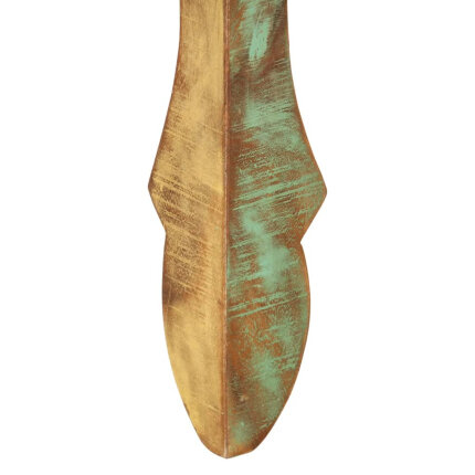 Table à manger style bohème / nature en bois de récupération massif  110x52x76 cm {attributes}