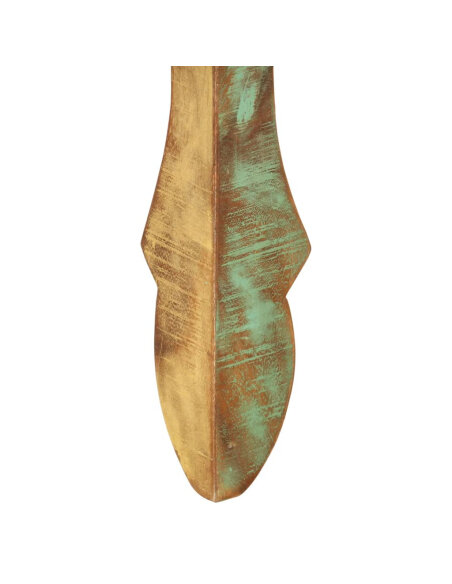 Table à manger style bohème / nature en bois de récupération massif  110x52x76 cm {attributes}