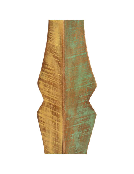 Table à manger style bohème / nature en bois de récupération massif  110x52x76 cm {attributes}