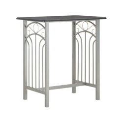 Table mange debout Campagne avec 2 tabourets - Noir et gris - Bois & Acier 2