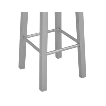 Table mange debout Campagne avec 2 tabourets - Noir et gris - Bois & Acier