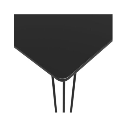 Table mange debout Industriel avec 4 tabourets - Noir et blanc - Bois et métal