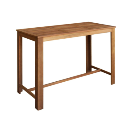 Table mange debout Bohème avec 6 tabourets Bois massif d'acacia
