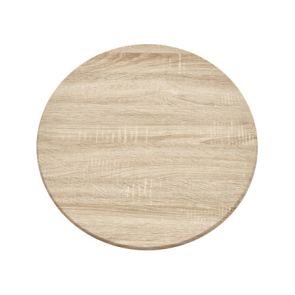 Table mange debout Industriel avec 2 tabourets - Chêne - Bois et pied en métal