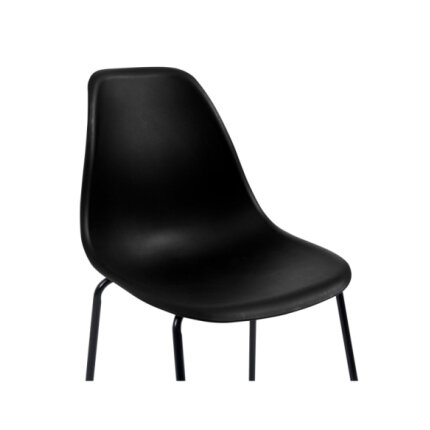 Table mange debout Industriel avec 2 tabourets - Noir - Bois et pied en métal