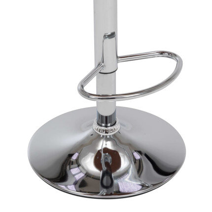 Tabourets de bar Rétro / Vintage en lot de 2 en bois courbé et similicuir Crème  {attributes}