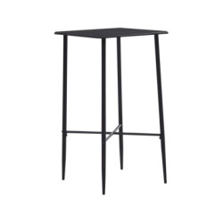 Table mange debout Industriel avec 2 tabourets - Noir - Bois et pied en métal 2