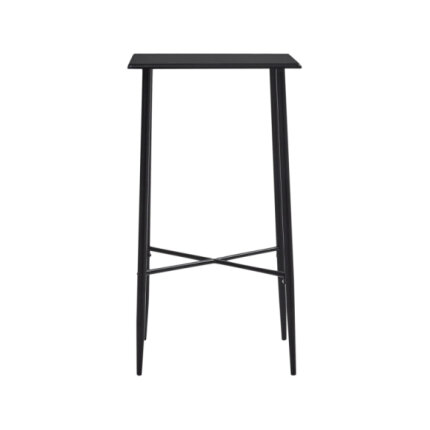 Table mange debout Industriel avec 2 tabourets - Noir - Bois et pied en métal