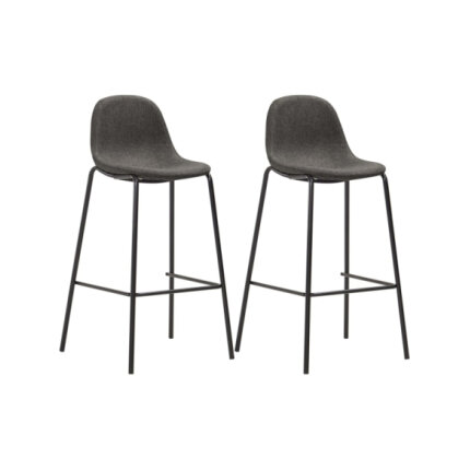 Table mange debout Industriel avec 2 tabourets - Noir - Bois et pied en métal